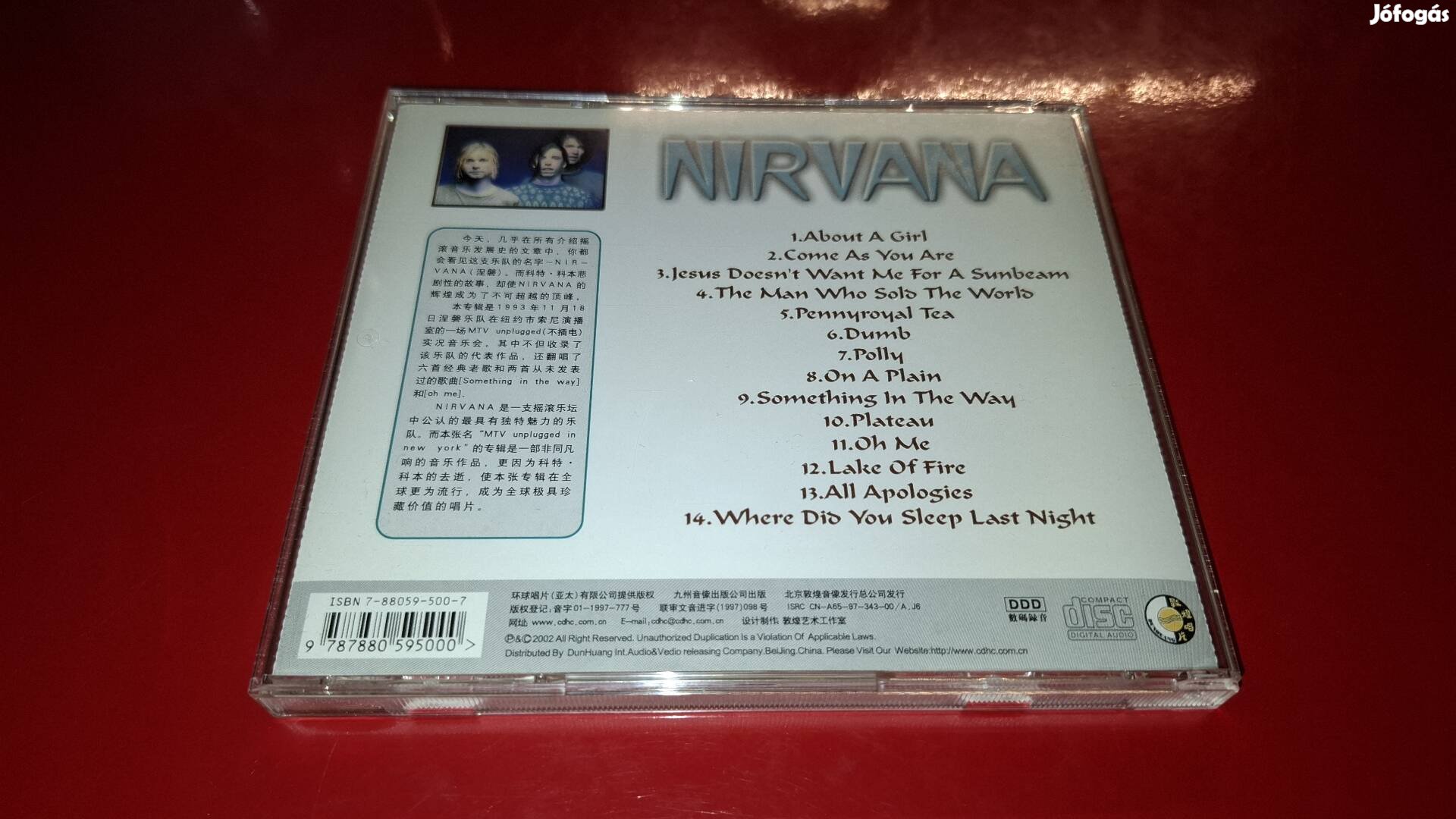 Nirvana Unplugged New York Cd China